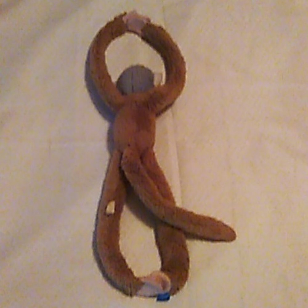 Adorable Hanging Monkey by Wild Explorers Brown 17" Tall Plush Toy - Picture 3 of 3